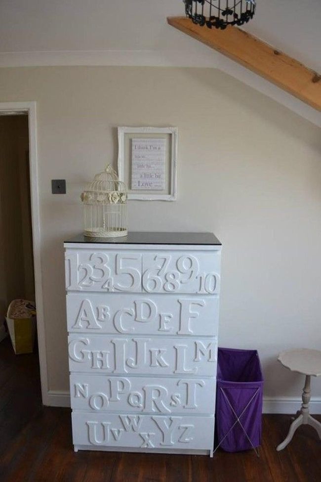 Purple Basket Brightens Neutral Space