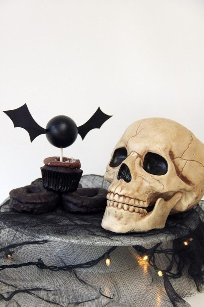 Dark Chocolate Treats With Skull Details