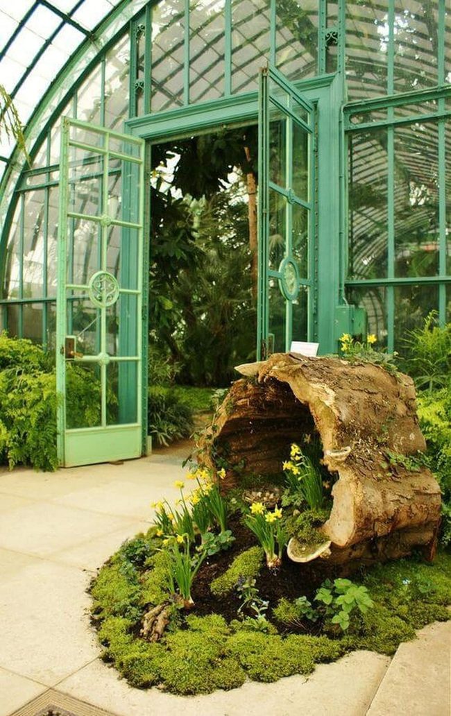 Hollowed Logs Transform Gardens Naturally