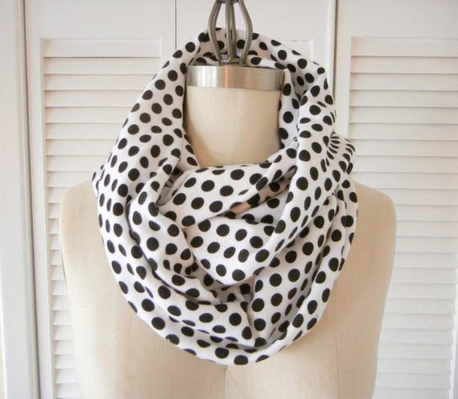 Black And White Polka Dot Infinity