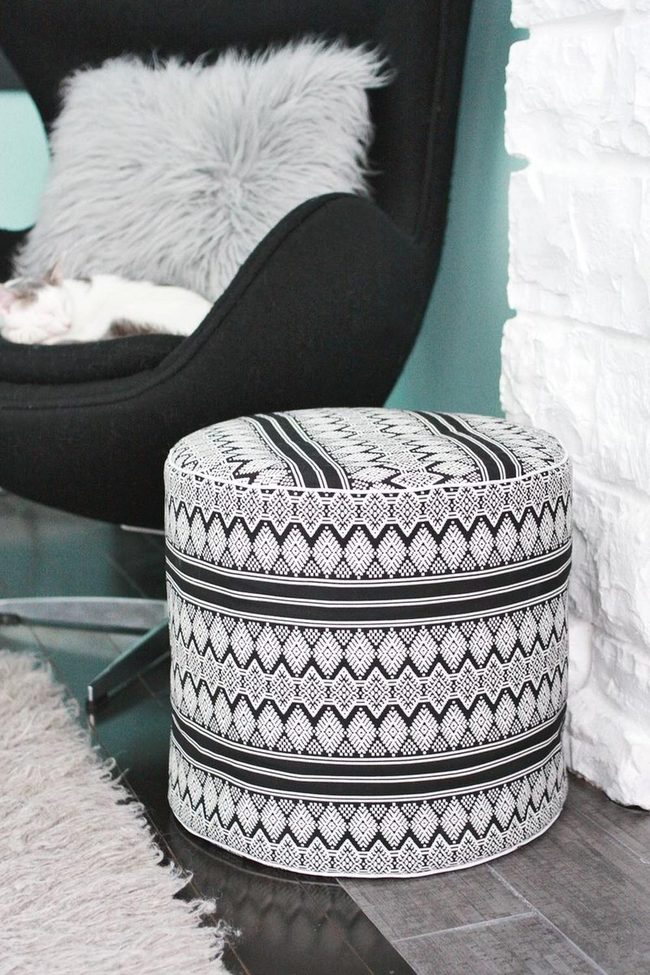 Black Furniture Meets Light Blue Walls