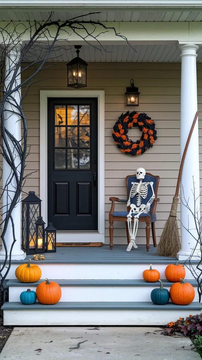 Black Ivy Gothic Porch Entrance