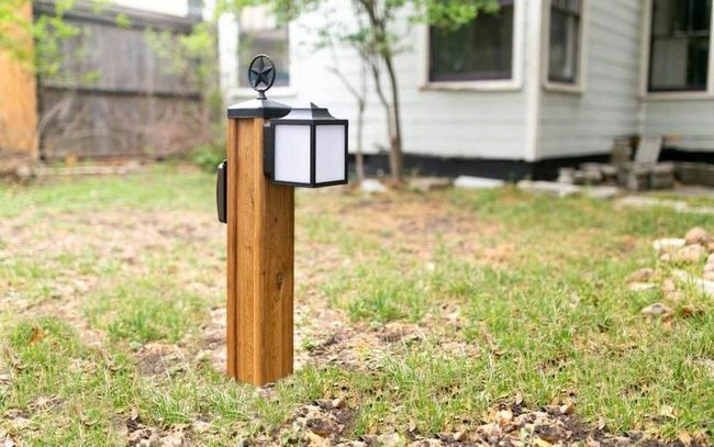 Modern Wood Mailbox With Integrated Lighting