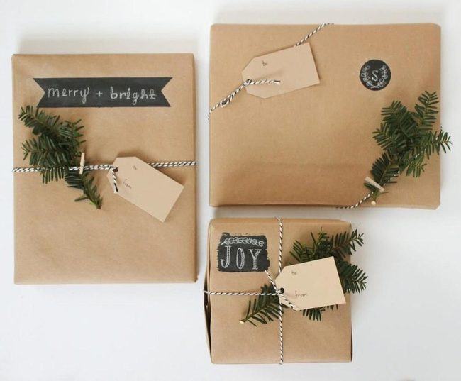 Chalkboard Gift Wrap For Personal Messages