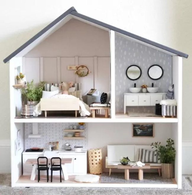 Bare Walnut Miniature Scandi Home