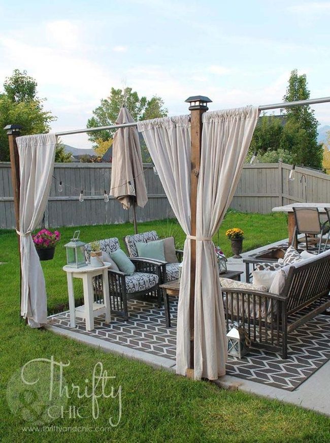 Wooden Lattice Privacy Curtains