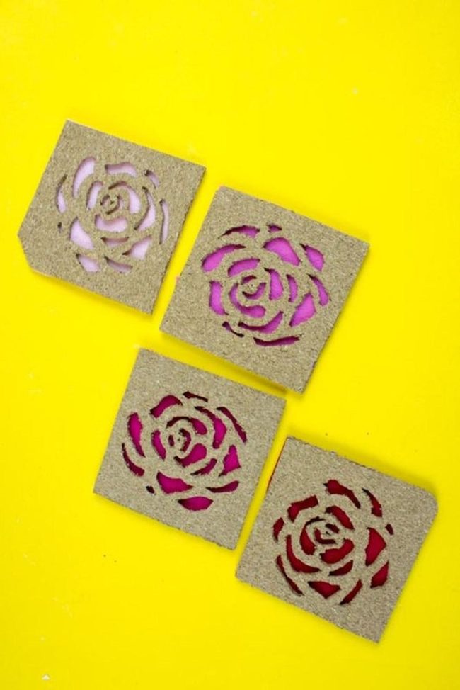 Carved Wood With Hidden Pink Layers