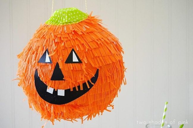 Orange Jack-O'-Lantern Hanging Overhead