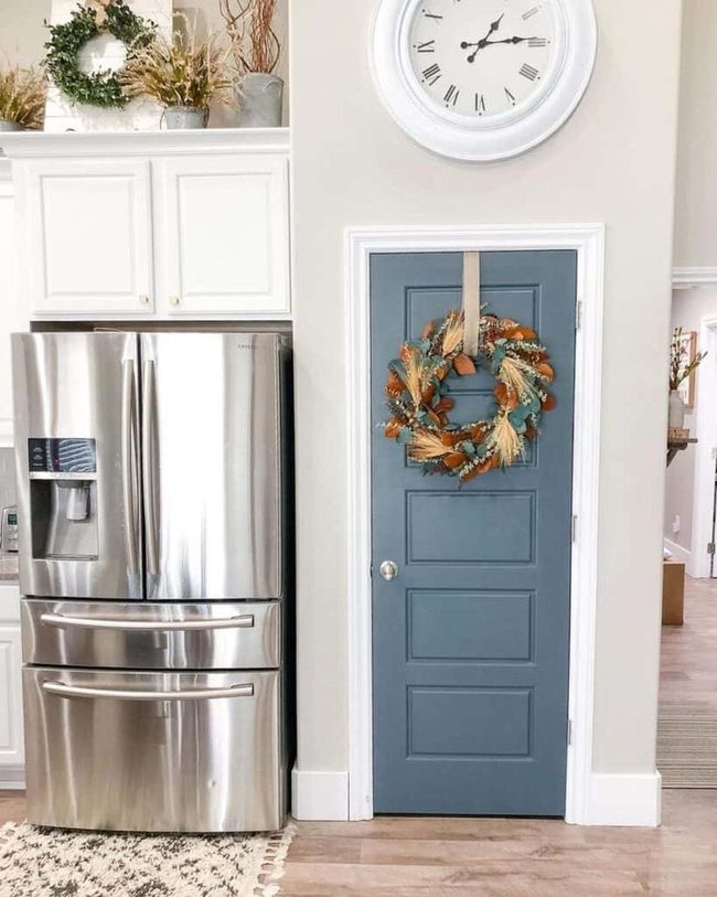 Teal Rust Autumn Wreath