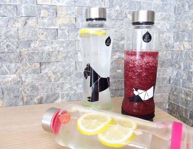 Colored Liquids Through Clear Glass