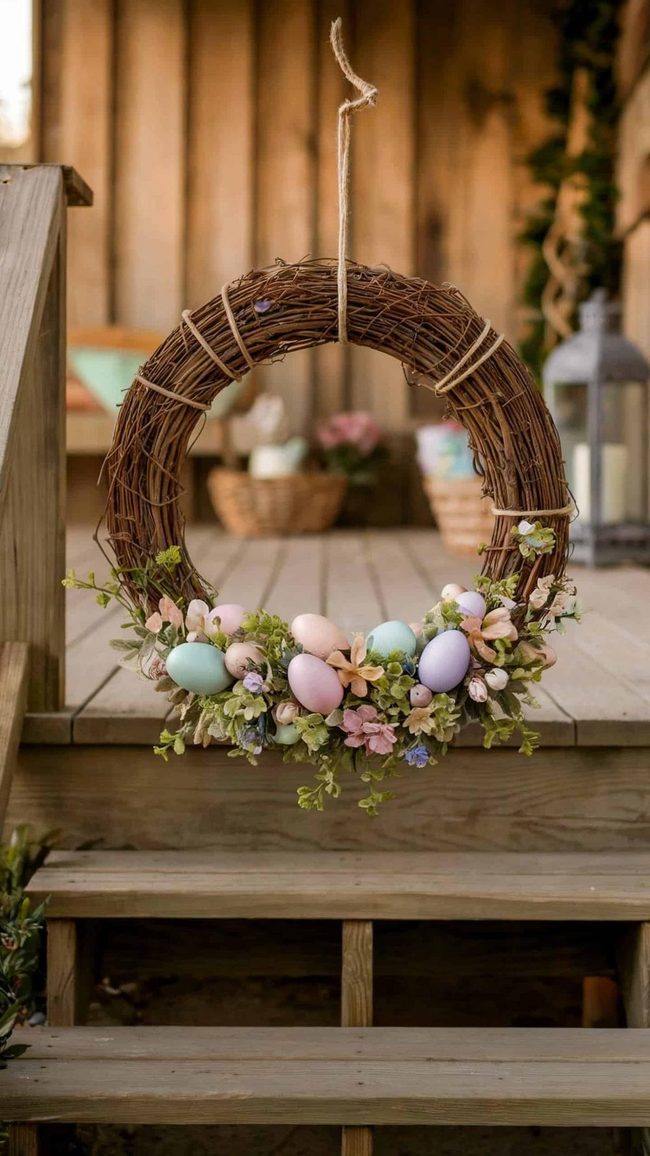 White Lilies Cross Wreath