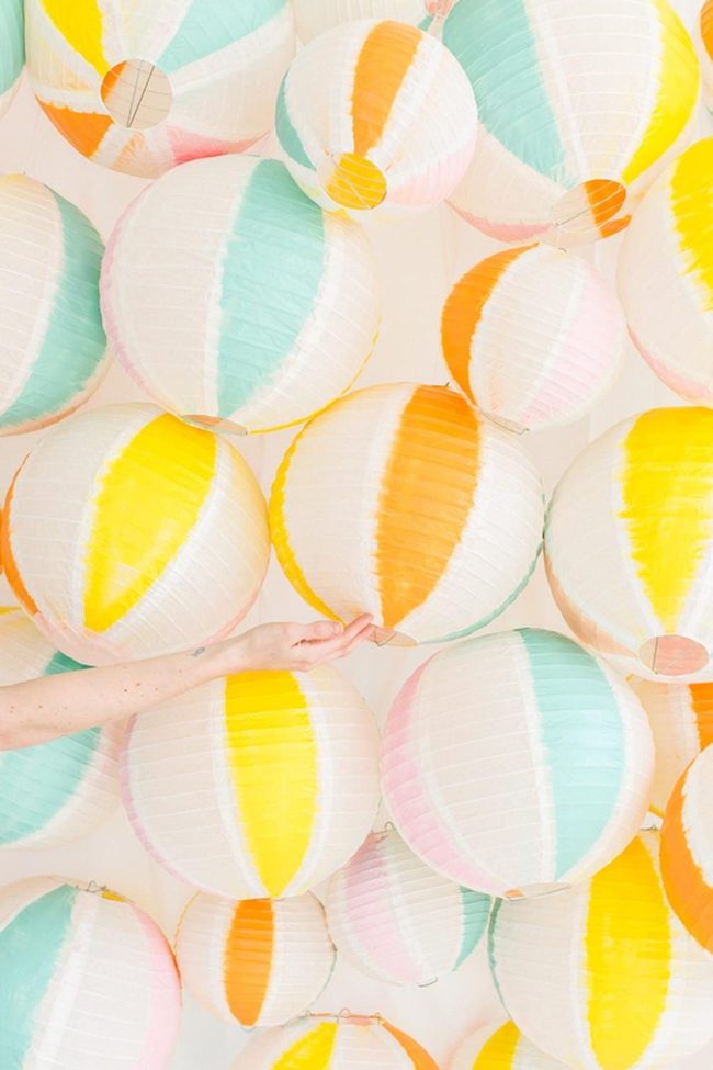 Floating Paper Spheres Brighten Space