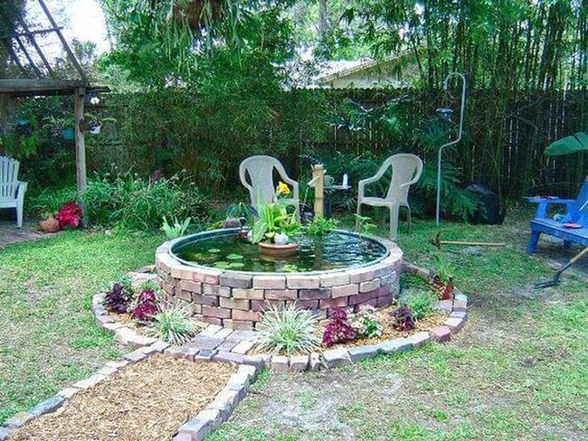 Brick Pond Circular Garden