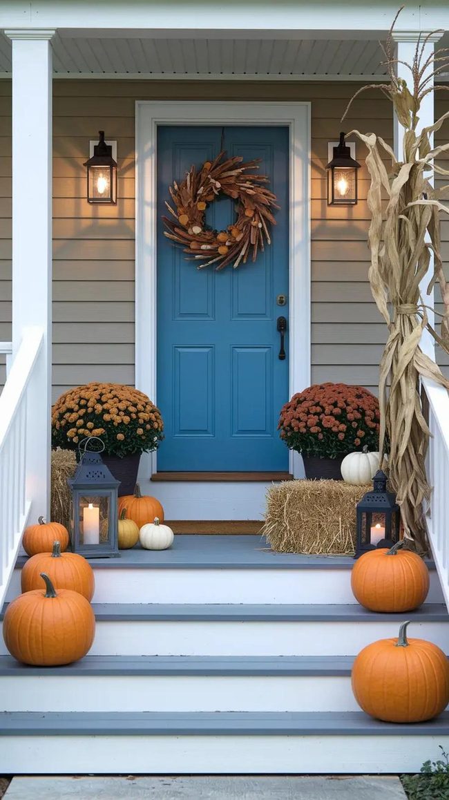 Pumpkins And Cornstalks Transition Effortlessly
