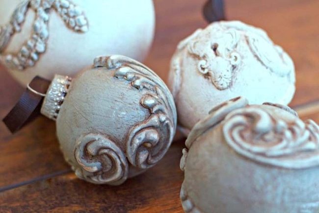 Metallic Dollar Store Ornaments