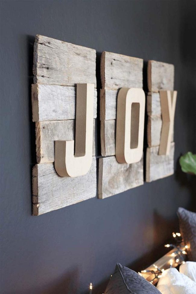 Wooden Jigsaw Letters Wall Art