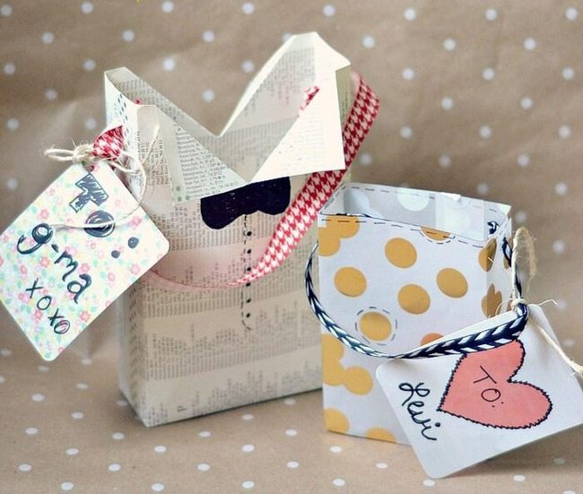 Handmade Paper Gifts Wrapped Together