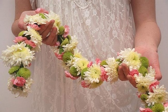 Succulent Green Wedding Garland
