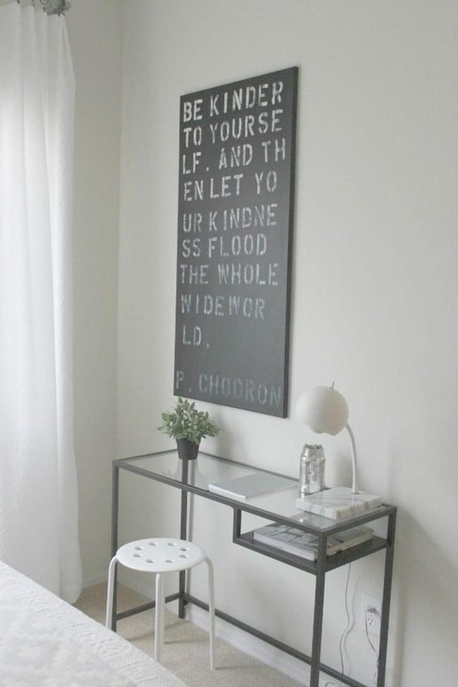 Glass Desk Minimal Workspace