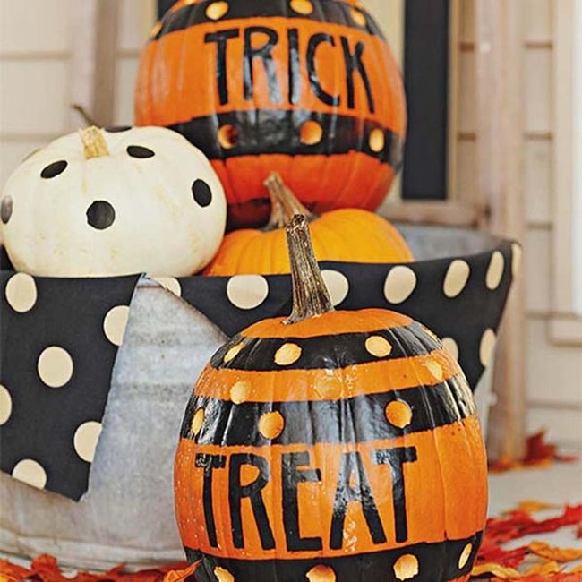Polka Dot Pumpkins For Kids