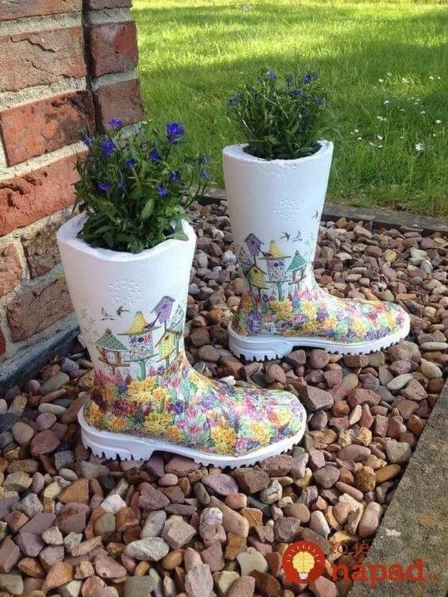 Colorful Boots Bursting With Flowers