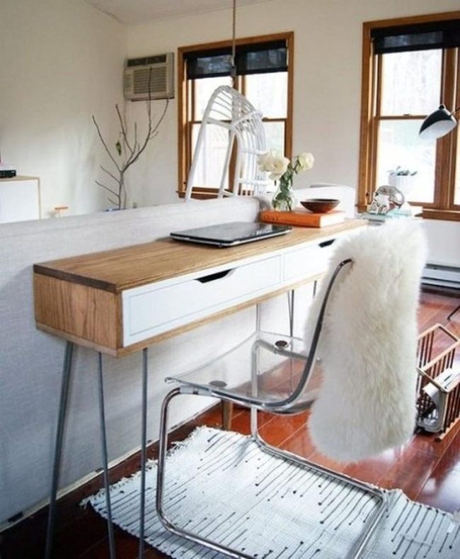 Sunlit White Room With Natural Wood Floors