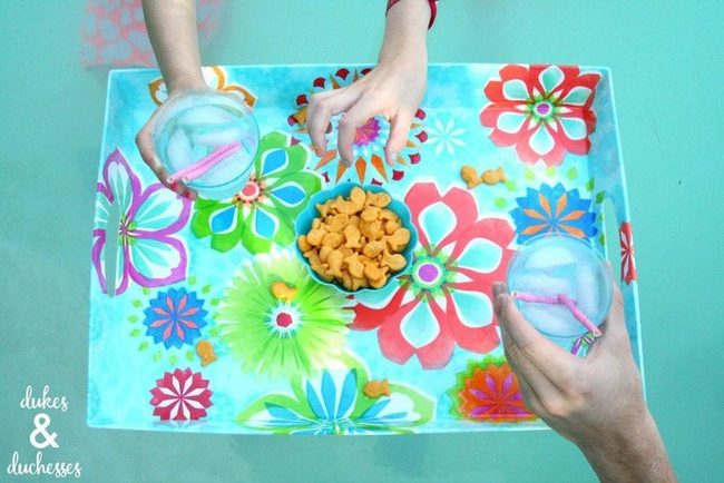 Poolside Snacks And Bright Colors