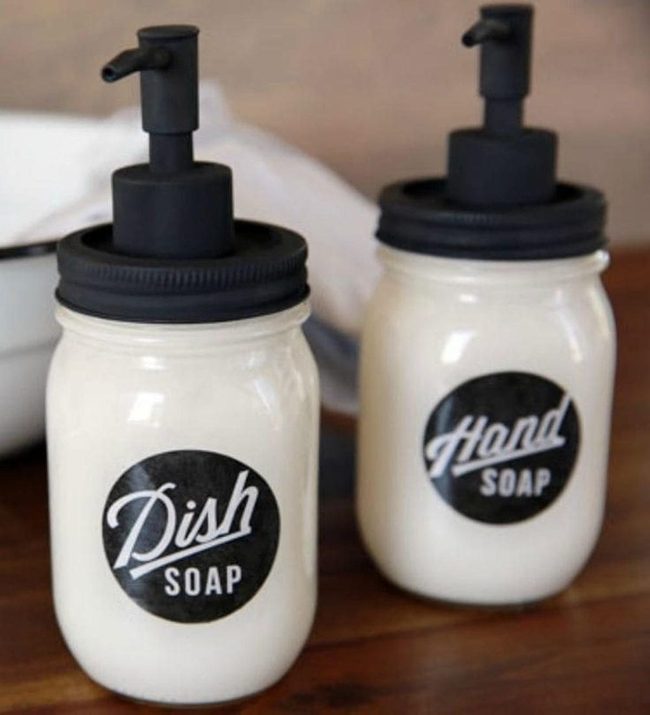 Painted Glass Soap Dispensers