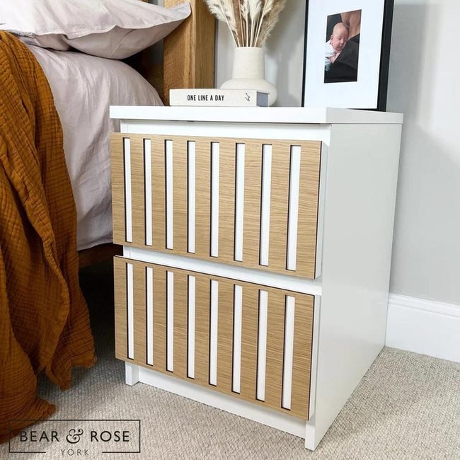 Authentic Rustic Timber Malm Drawer Upgrade