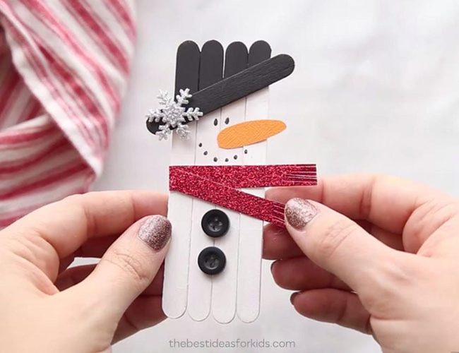 Orange Carrot Nose Snowmen
