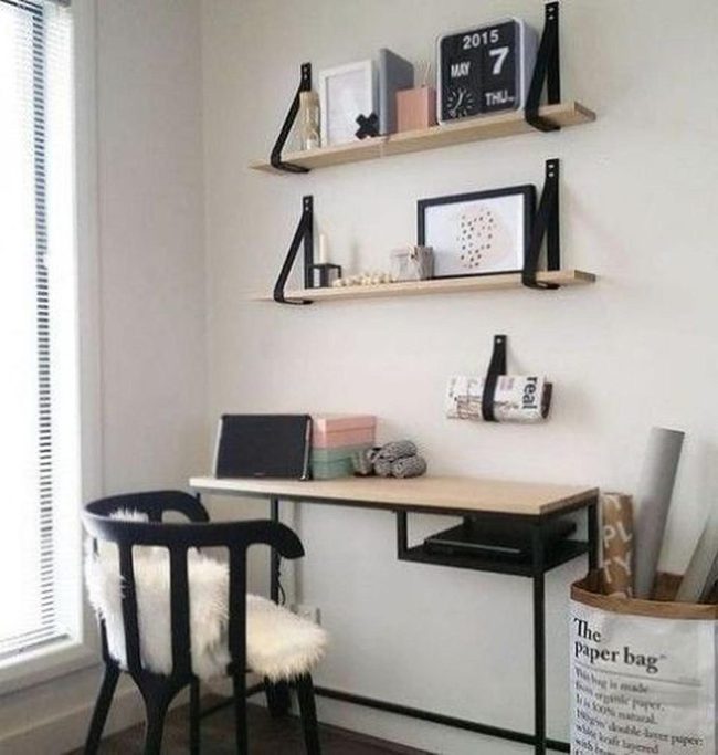 Light Wood Workspace With Window Brightness