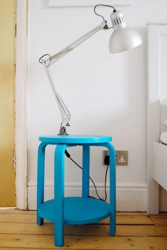 Blue Corner Desk Station