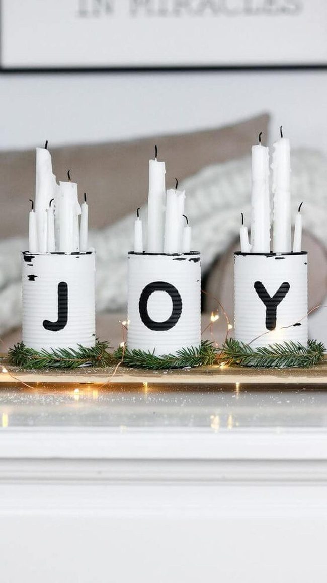White Tin Cans Black Joy