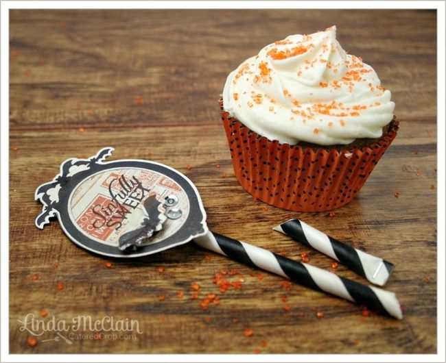 Orange Frosted Cupcakes Halloween Celebration