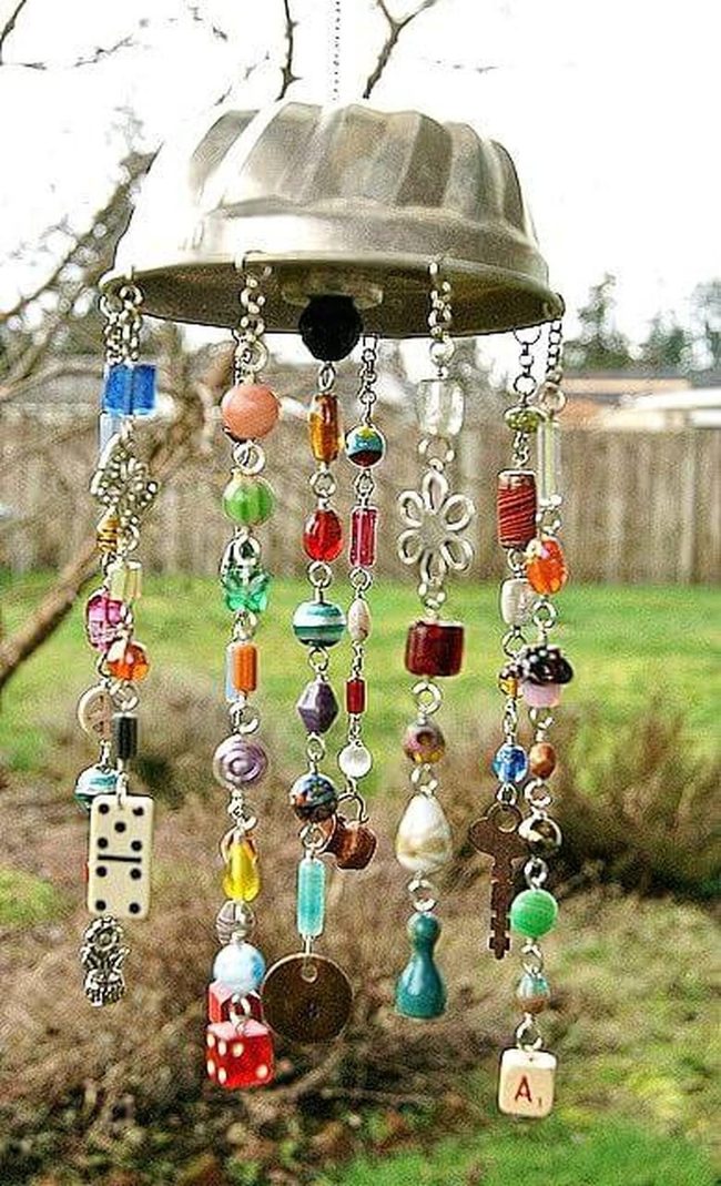 Colorful Game Pieces Wind Chime