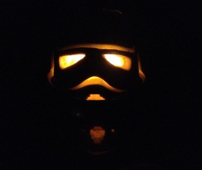 Orange-Lit Stormtrooper Shadow