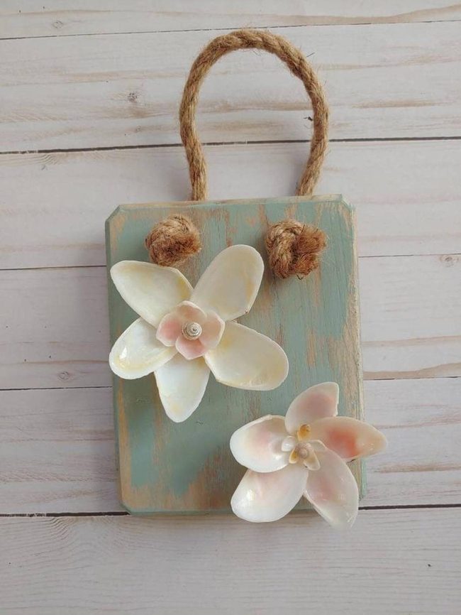 Seashell Flowers Natural Coastal
