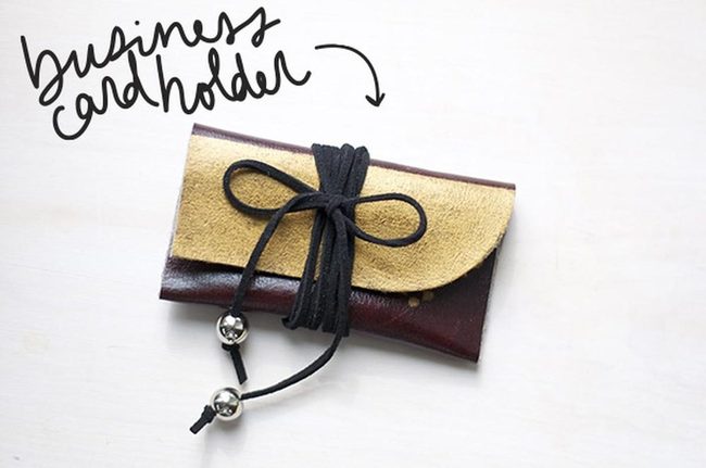 Brown Leather Business Card Holders