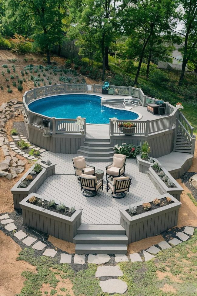 Poolside Cabana From Old Curtains