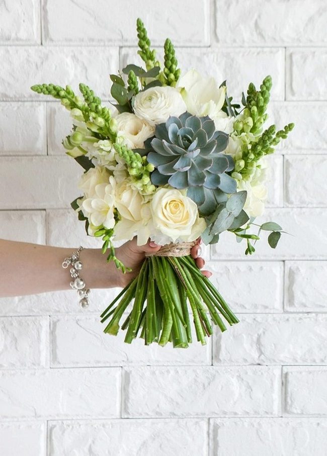 Succulent And Rose Lapel Pins