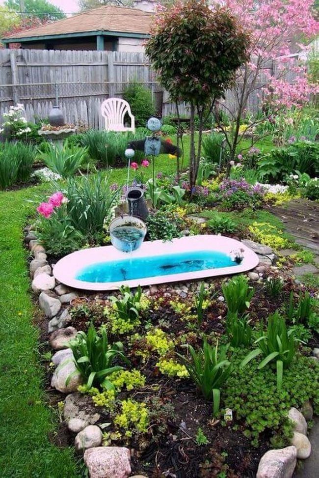 Vintage Tub Garden Pond