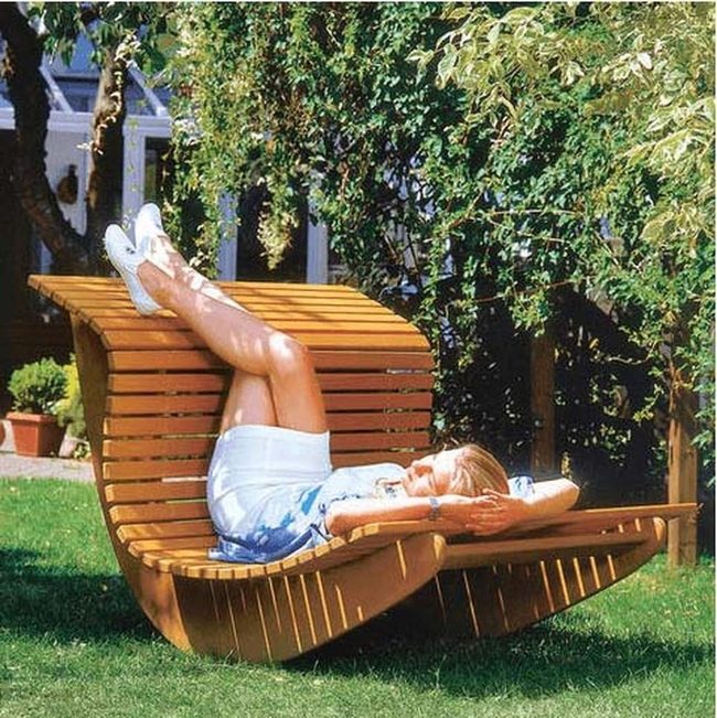 Dual Rocker Wooden Companionship