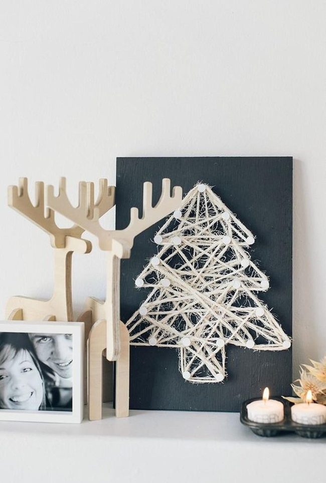 Black Board White String Tree