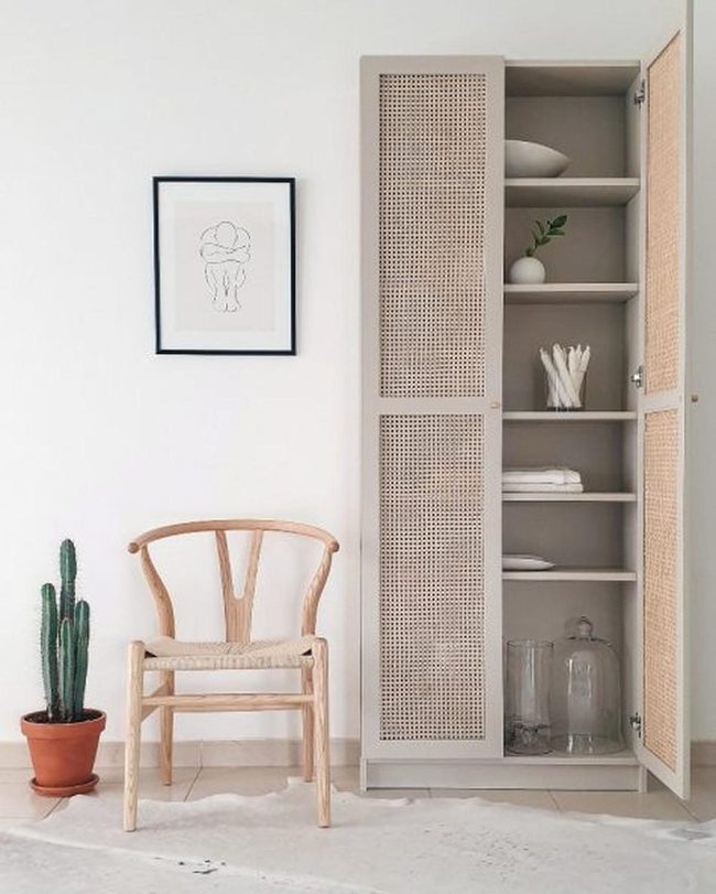 Woven Cabinet Natural Bathroom