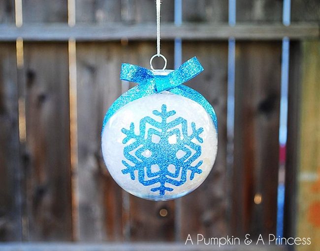 Blue Snowflakes On White Ceramic
