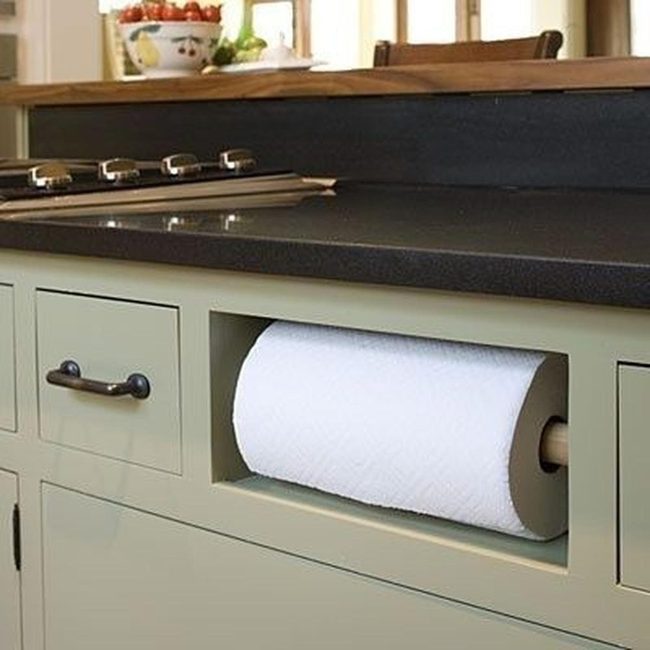 Wall-Mounted Paper Towel Organization