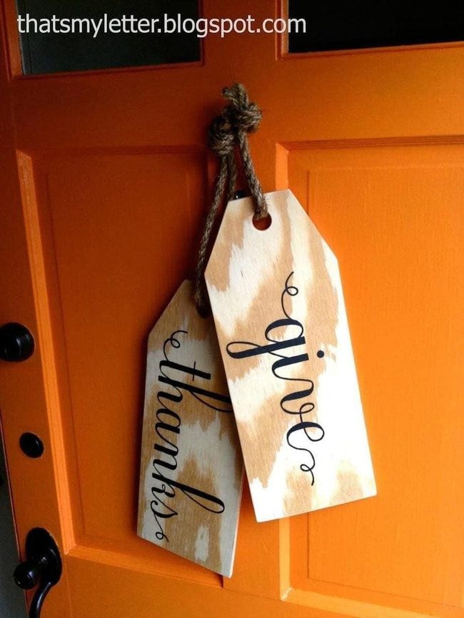 Oversized Wooden Fall Tags