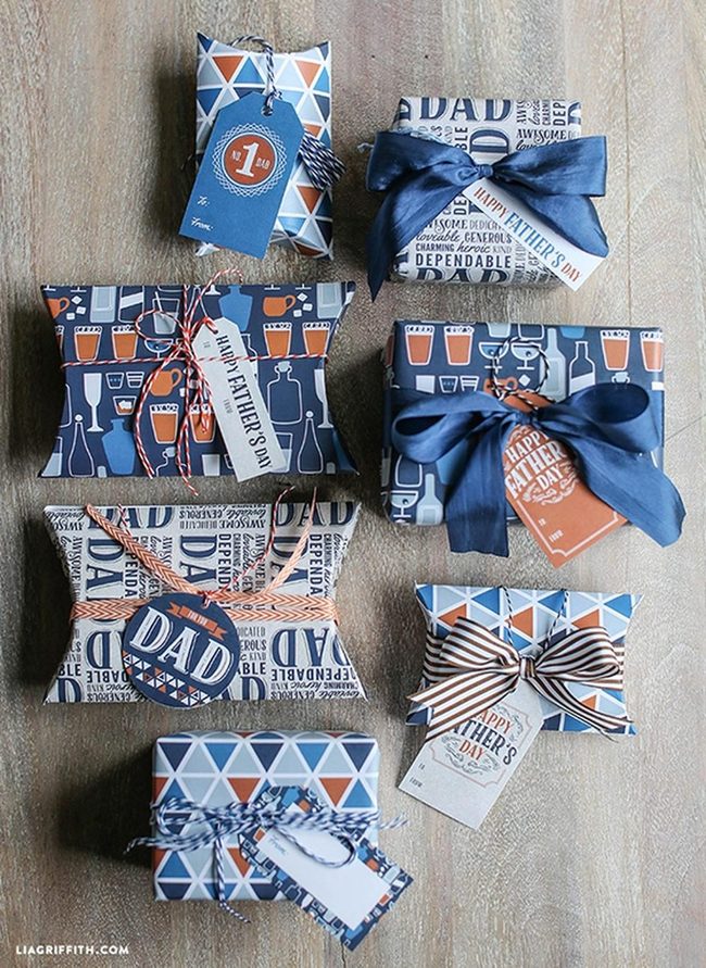 Colorful Father'S Day Gift Stack