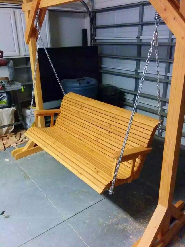 Handmade Wooden Swing Moments