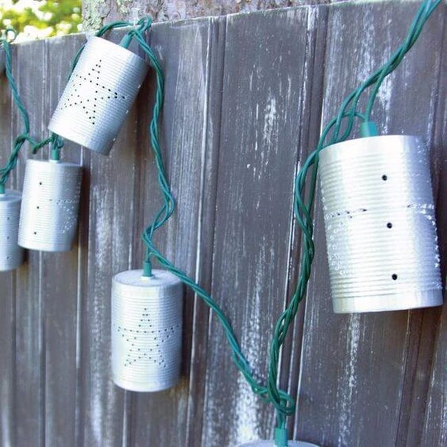 Silver Punched Tin Lanterns